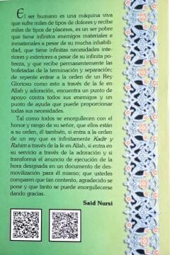 MEYVE RİSALESİ - TRATADO DE LOS FRUTOS DE LA FE EN ALLAH (İSPANYOLCA)